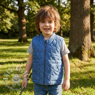 Tessuto trapuntato DENIM Hearts