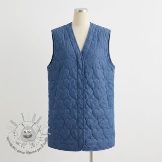 Tessuto trapuntato DENIM Hearts