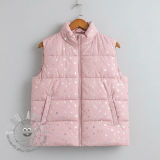 Tessuto trapuntato FOIL Hearts