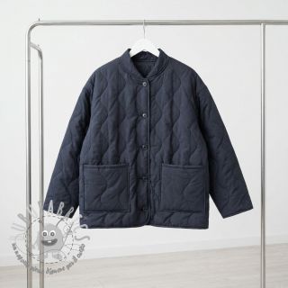 Tessuto trapuntato ZIG ZAG black