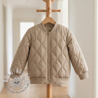 Tessuto trapuntato ZIG ZAG beige