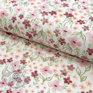 Mussola/Doppia garza Flowers Sisi digital print