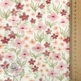 Mussola/Doppia garza Flowers Sisi digital print