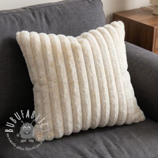 Pelliccia sintetica Stripes Luxe ecru