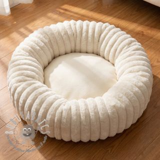 Pelliccia sintetica Stripes Luxe ecru