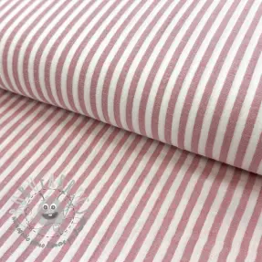 Mussola/Doppia garza YARN DYED Summer stripe rose