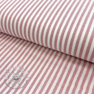 Mussola/Doppia garza YARN DYED Summer stripe rose