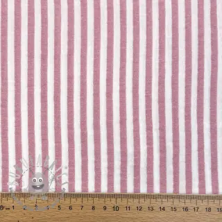 Mussola/Doppia garza YARN DYED Summer stripe rose