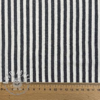 Mussola/Doppia garza YARN DYED Summer stripe navy