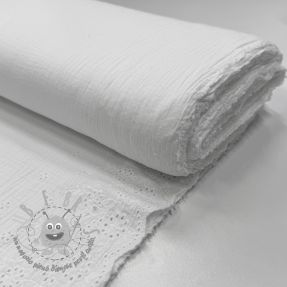 Mussola/Doppia garza BORDER Helene white