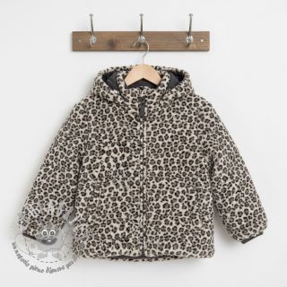 Tessuto per cappotti TEDDY JACQUARD Animal skin brown