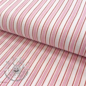 Mussola/Doppia garza YARN DYED Stripe in stripe pink