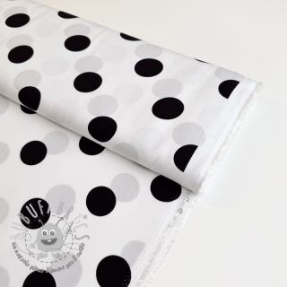 Viscosa RADIANCE Polka BIG dot white