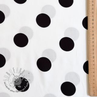 Viscosa RADIANCE Polka BIG dot white