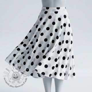Viscosa RADIANCE Polka BIG dot white