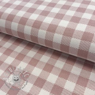 Tessuto di cotone FLANNEL BIG Check light pink