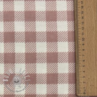 Tessuto di cotone FLANNEL BIG Check light pink