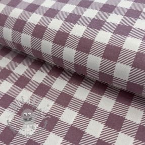 Tessuto di cotone FLANNEL BIG Check mauve