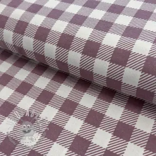 Tessuto di cotone FLANNEL BIG Check mauve