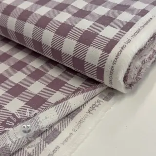 Tessuto di cotone FLANNEL BIG Check mauve