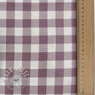 Tessuto di cotone FLANNEL BIG Check mauve