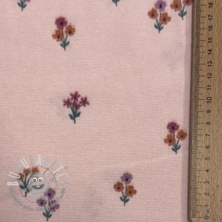 Tessuto di cotone FLANNEL Flowers light pink