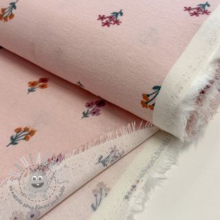 Tessuto di cotone FLANNEL Flowers light pink