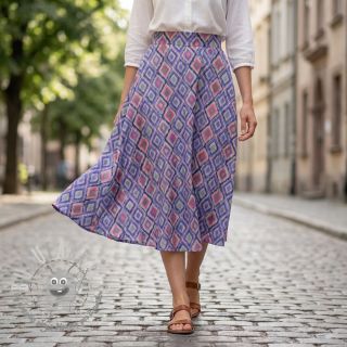 Viscosa RADIANCE Abstract purple digital print