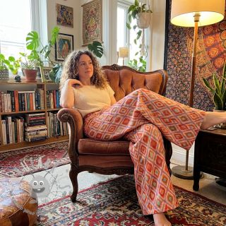 Viscosa RADIANCE Abstract orange digital print