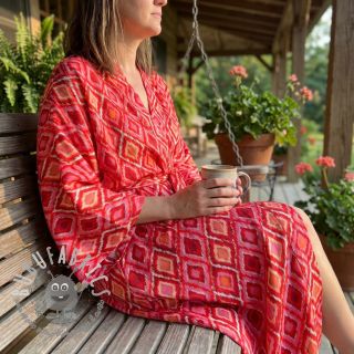 Viscosa RADIANCE Abstract red digital print