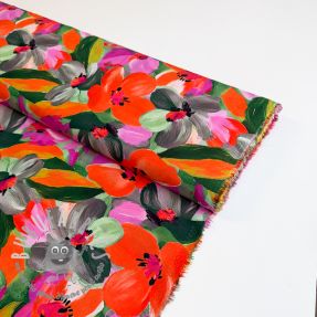 Viscosa ECOVERO Flowers multi digital print