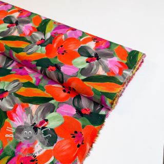 Viscosa ECOVERO Flowers multi digital print