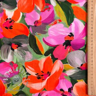 Viscosa ECOVERO Flowers multi digital print