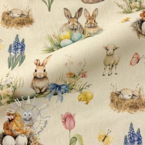 Tessuto decorativo Easter Garden Joy digital print