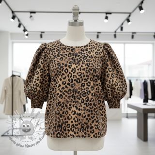 Tessuto di cotone VISCOSE Animal skin digital print