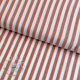 Viscosa YARN DYED Stripes SMALL orange