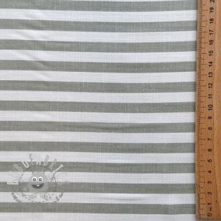 Viscosa YARN DYED Stripes SMALL green