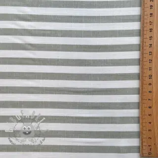 Viscosa YARN DYED Stripes SMALL green