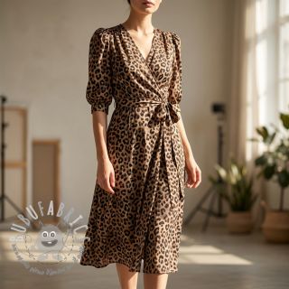 Tessuto di cotone VISCOSE Animal skin digital print