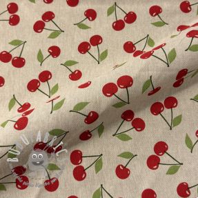 Tessuto decorativo Linenlook premium Cherry Happy Joy