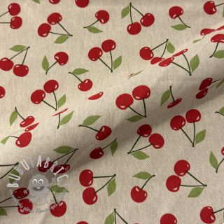 Tessuto decorativo Linenlook premium Cherry Happy Joy