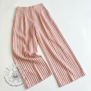 Viscosa YARN DYED Stripes SMALL orange