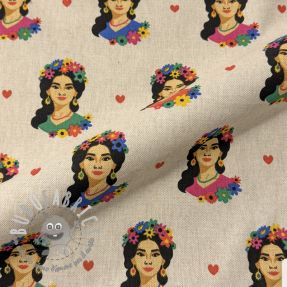 Tessuto decorativo Linenlook premium Viva Flower Girl