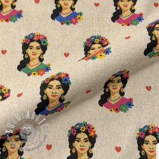 Tessuto decorativo Linenlook premium Viva Flower Girl