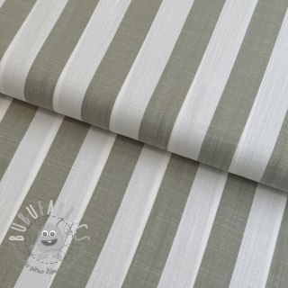 Viscosa YARN DYED Stripes BIG green