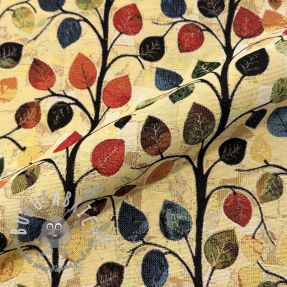 Tessuto decorativo GOBELIN premium Leaves Funky Arty