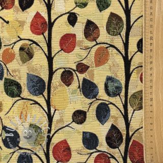 Tessuto decorativo GOBELIN premium Leaves Funky Arty