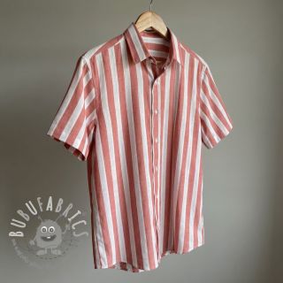 Viscosa YARN DYED Stripes BIG orange