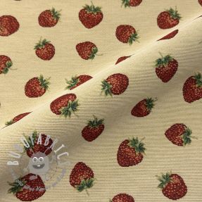 Tessuto decorativo GOBELIN premium Strawberry Sweet Joy