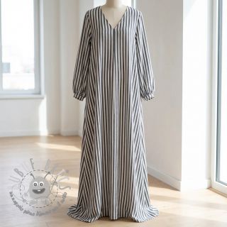 Viscosa YARN DYED Stripes SMALL navy